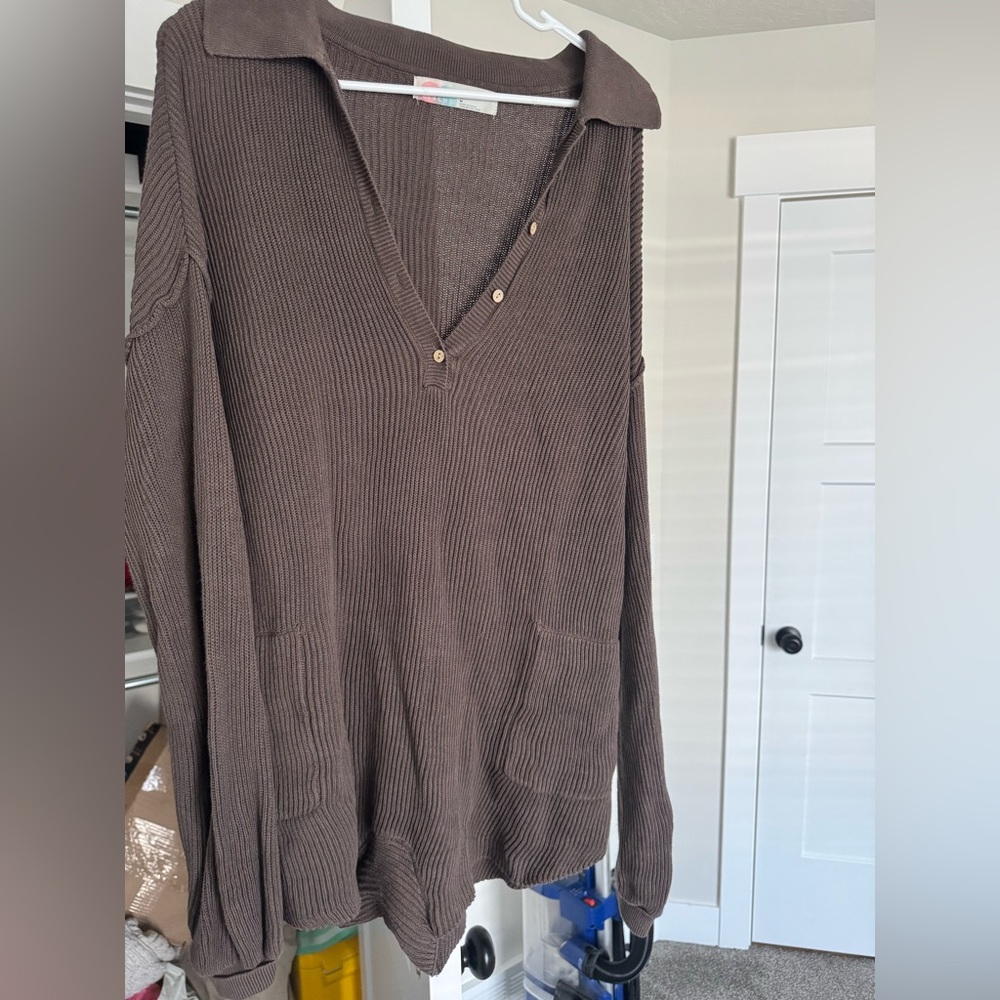 Free people brown romper